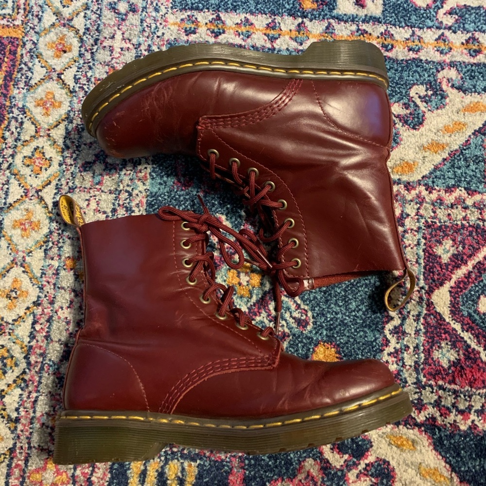 Dr. Martens Cherry Red 1460 Pascal Boots